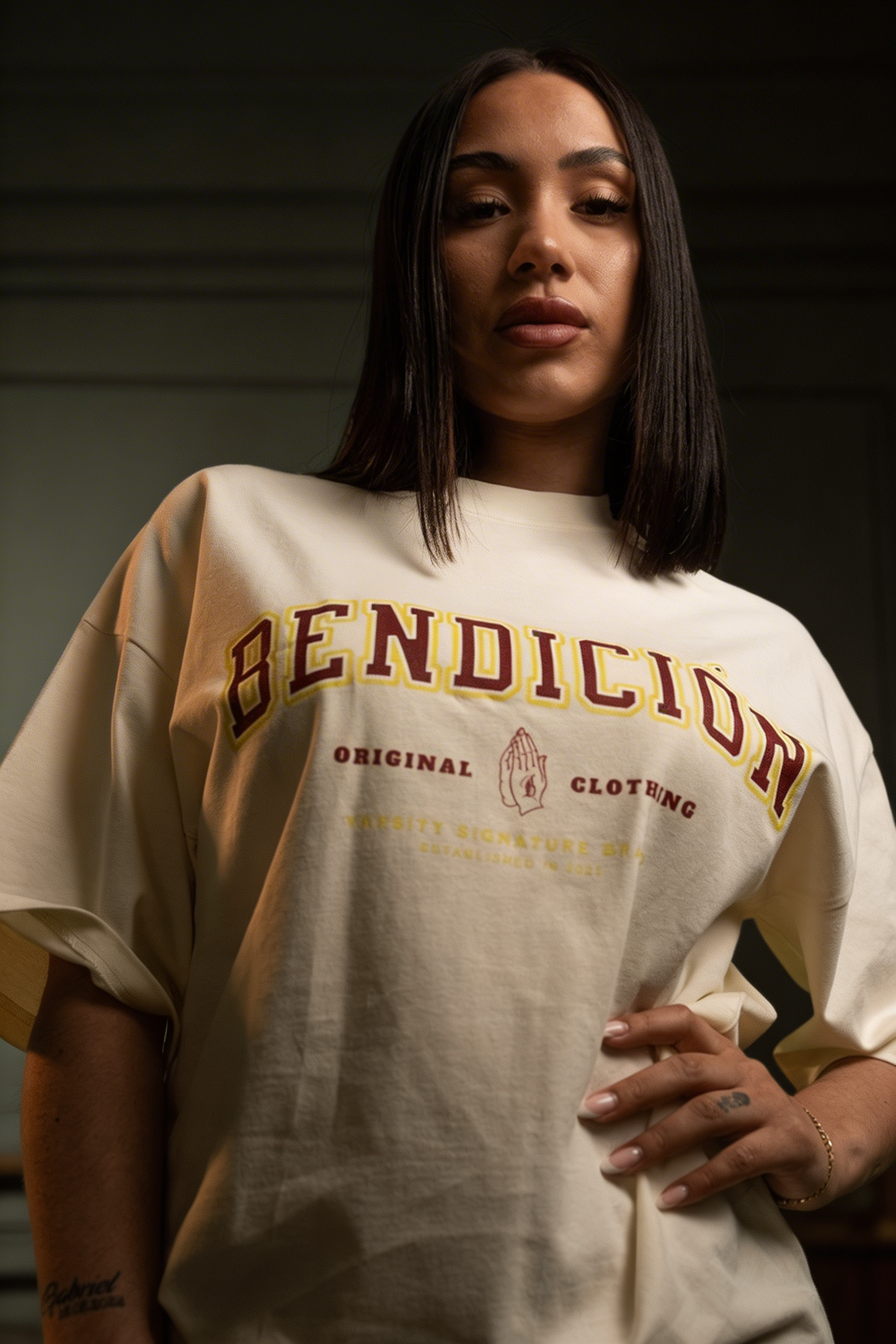 GENESIS 21 - Varsity Tee (Cream)