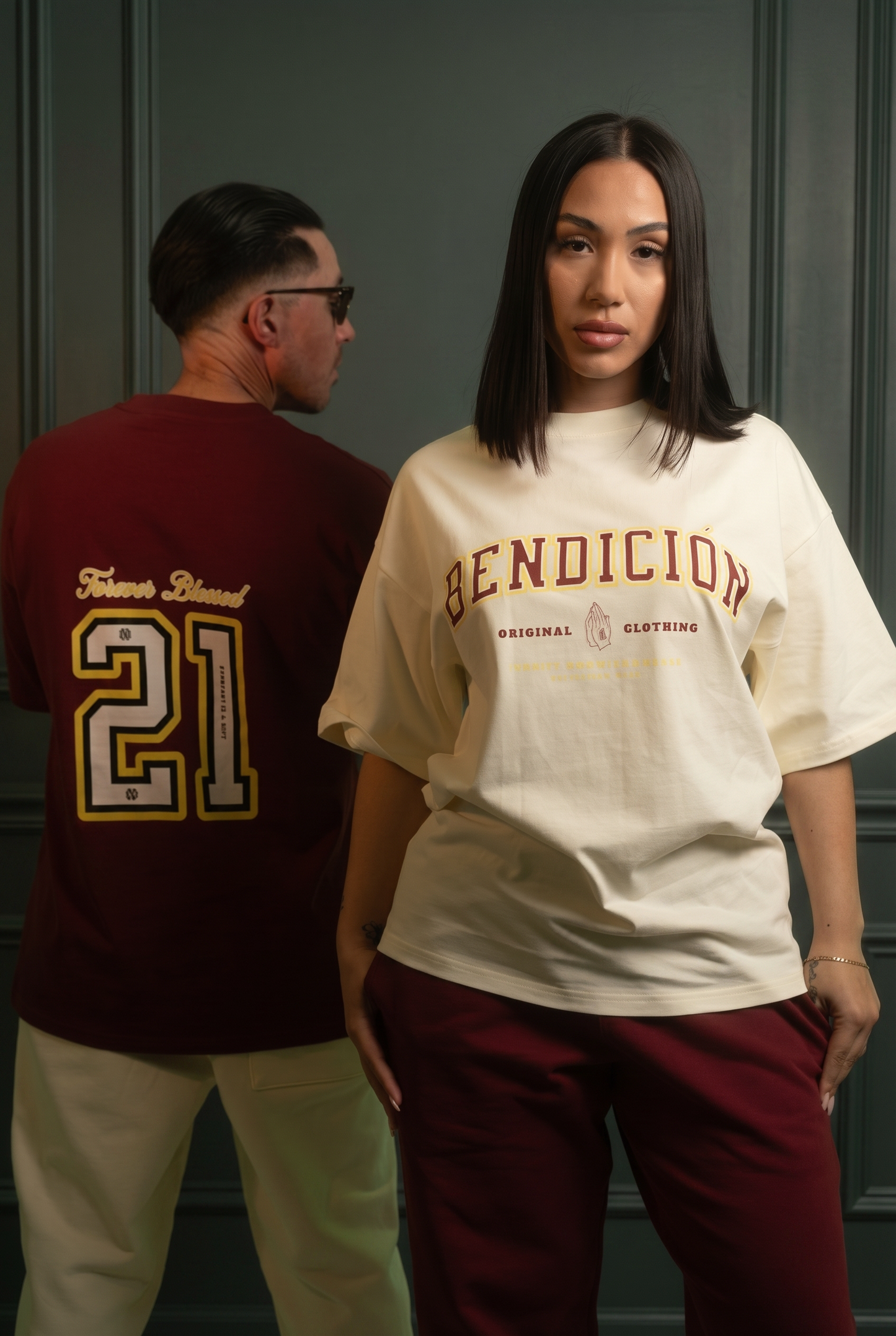 GENESIS 21 - Varsity Tee (Cream)